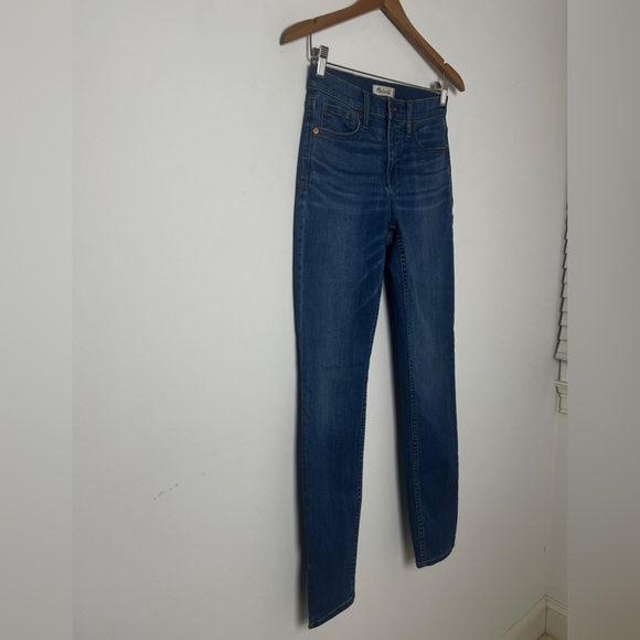 Madewell 9" High-Rise Skinny Jeans in Bonita Wash Side-Slit Edition Size 25 - Picture 7 of 16